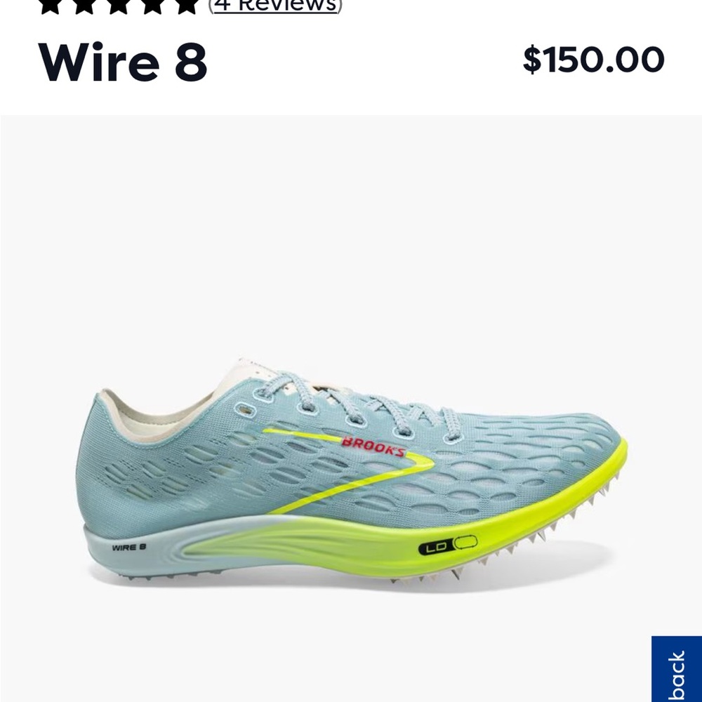 🏃🏃Size 9 Men's/10.5 Women Brooks ELMN8 7 Track Spikes. NEW w/o‎ box